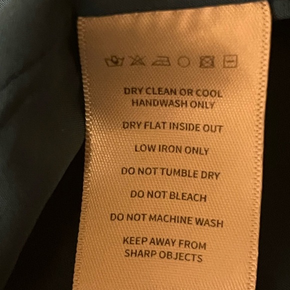 AVERIE AFINA DRAPED MIDI DRESS Teal Floral Asymmetric, Boning, size XL - Picture 11 of 12